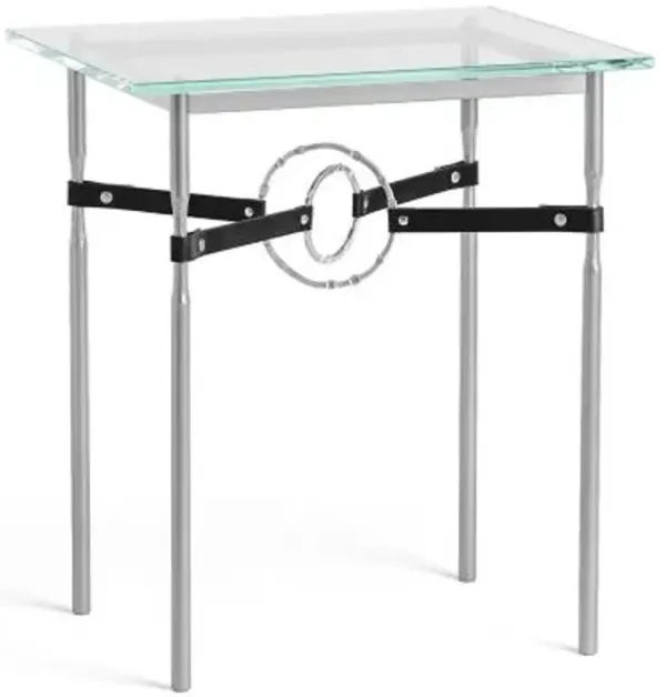 Equus Glass Top Side Table
