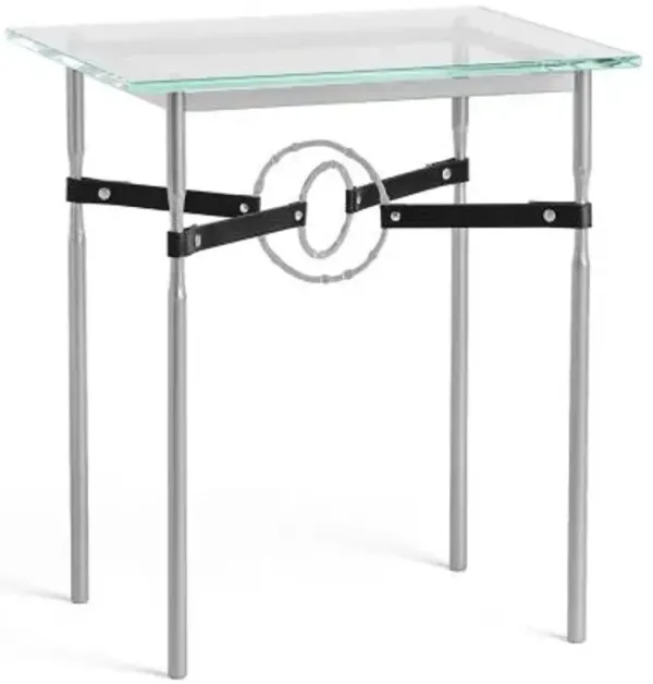 Equus Glass Top Side Table