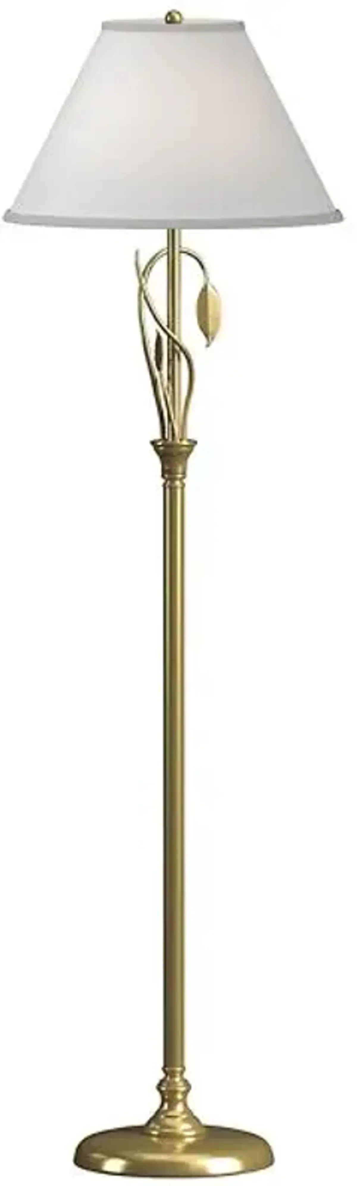 Forged Leaves and Vase Floor Lamp