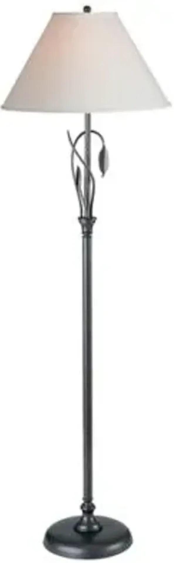 Forged Leaves and Vase Floor Lamp