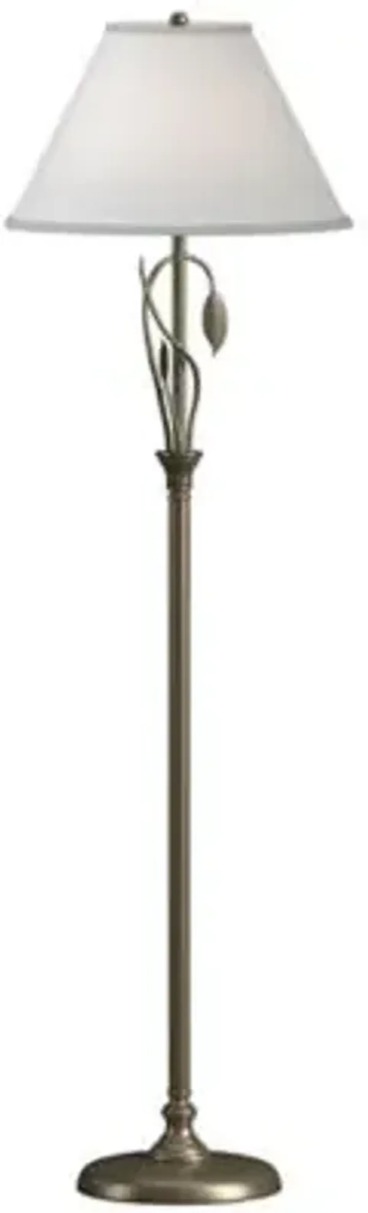 Forged Leaves and Vase Floor Lamp