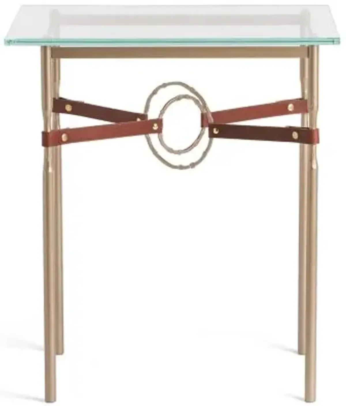 Equus Glass Top Side Table
