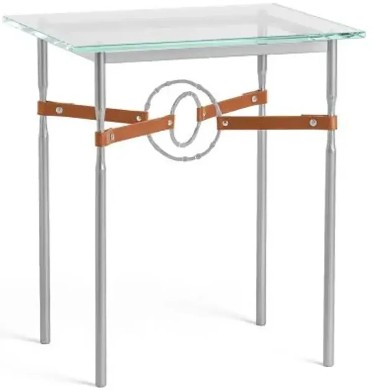 Equus Glass Top Side Table