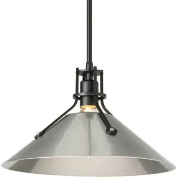 Henry Medium Steel Shade Pendant
