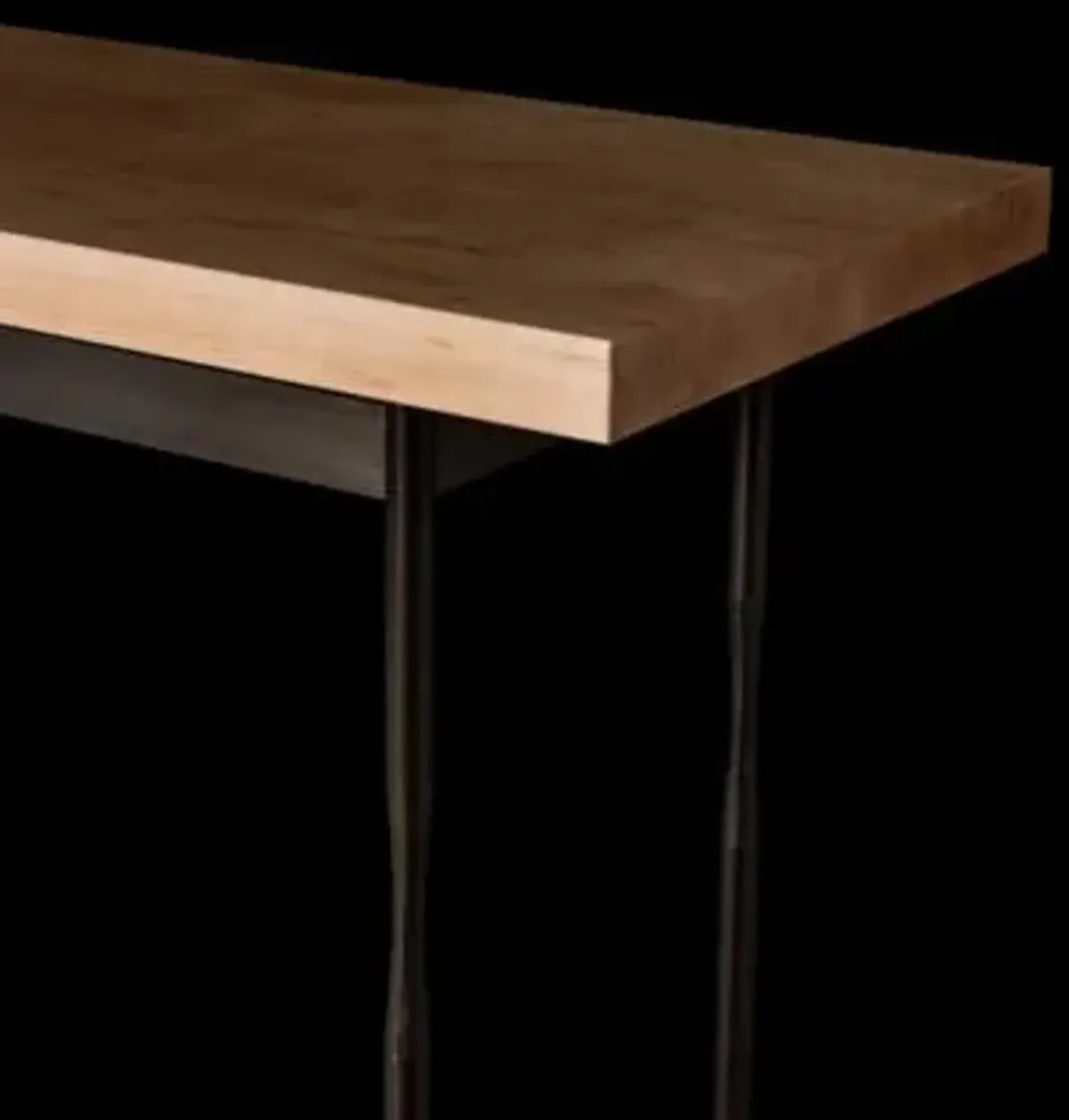 Senza Wood Top Console Table