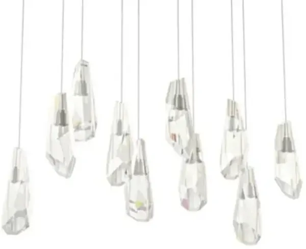 Luma 10-Light Crystal Rectangular Multi-Light Pendant