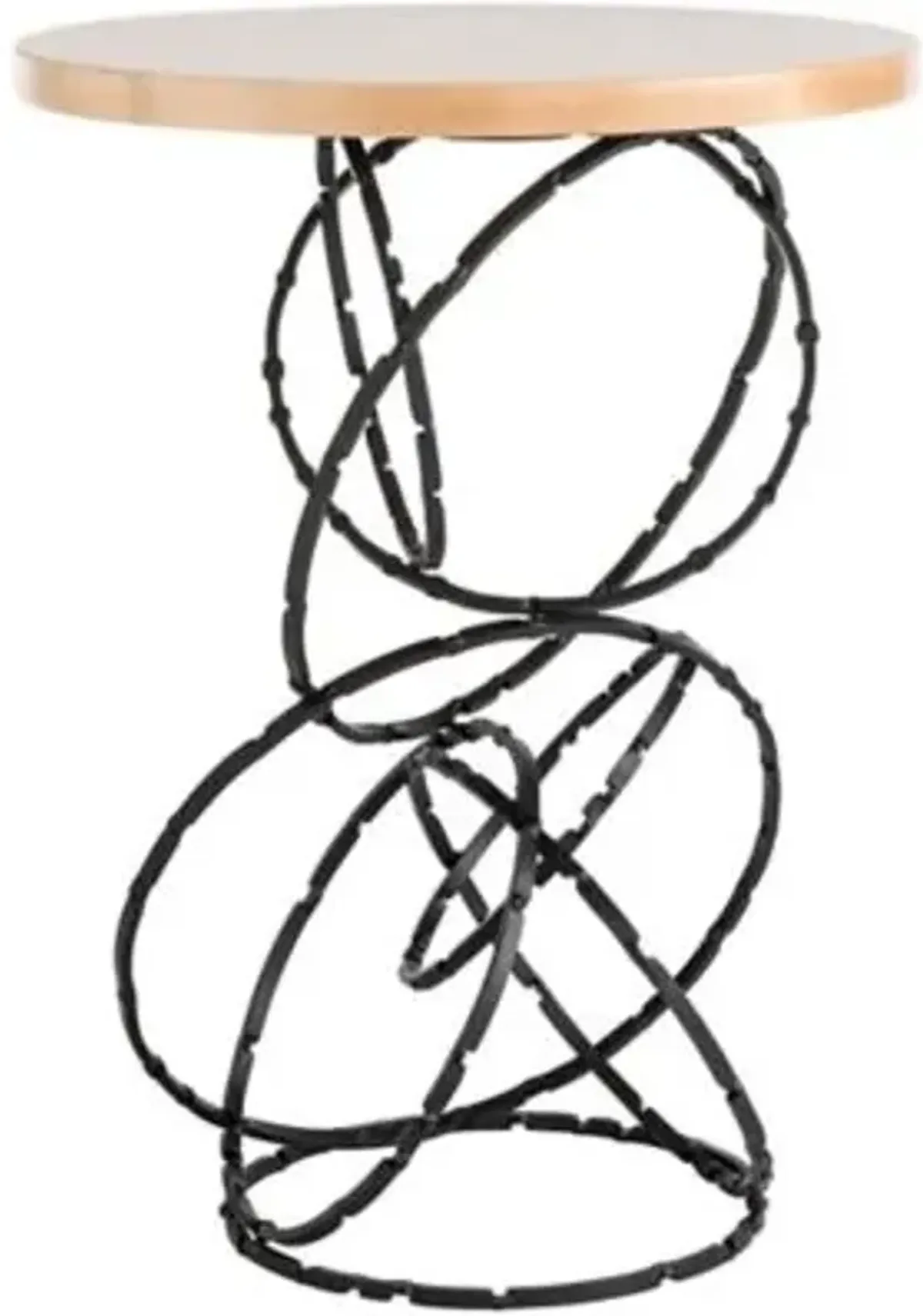 Olympus Wood Top Accent Table