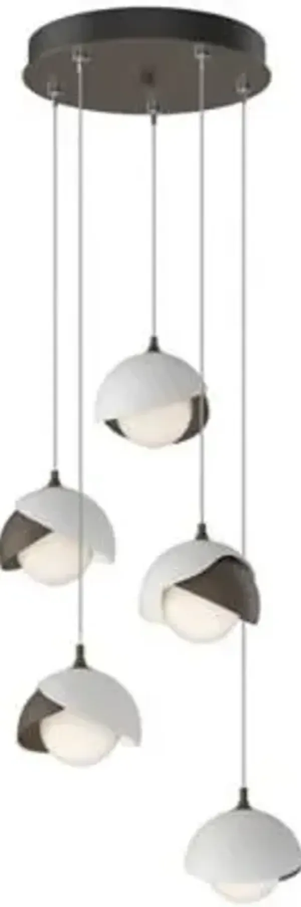 Brooklyn 9-Light Double Shade Round Multi-Light Pendant