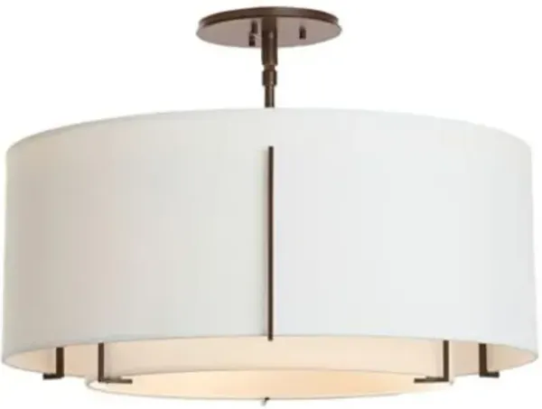 Exos Double Shade Semi-Flushmount