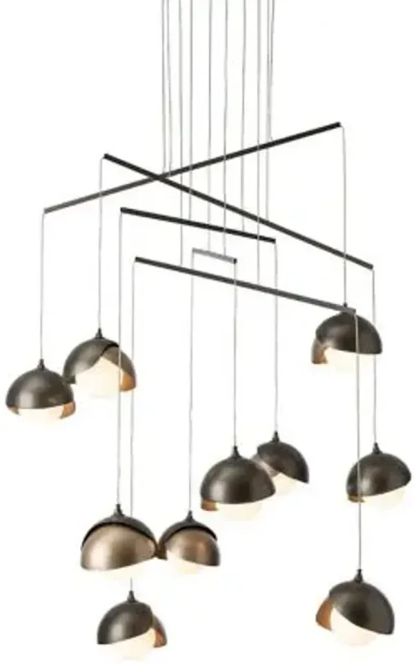 Brooklyn 10-Light Double Shade Multi-Light Pendant