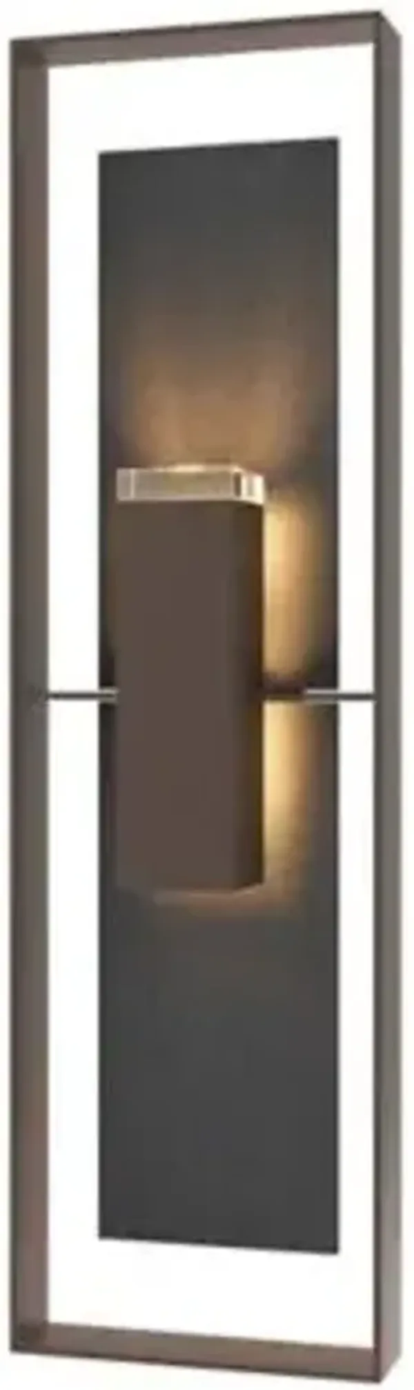 Shadow Box with Slate Outdoor Wall Sconce