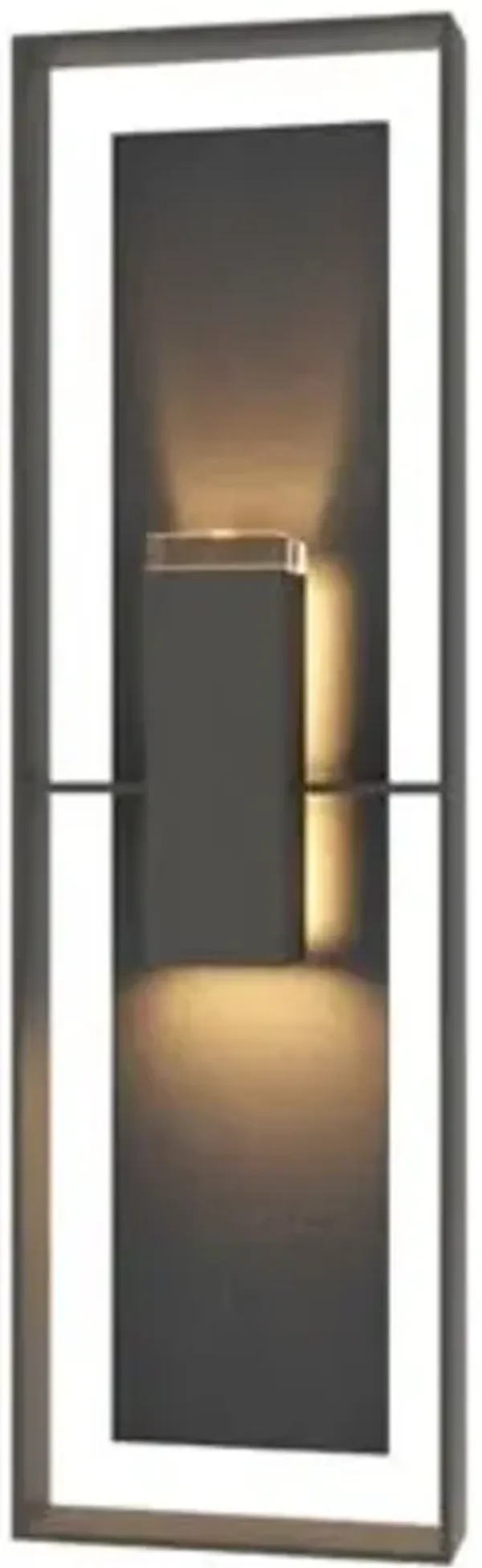 Shadow Box with Slate Outdoor Wall Sconce