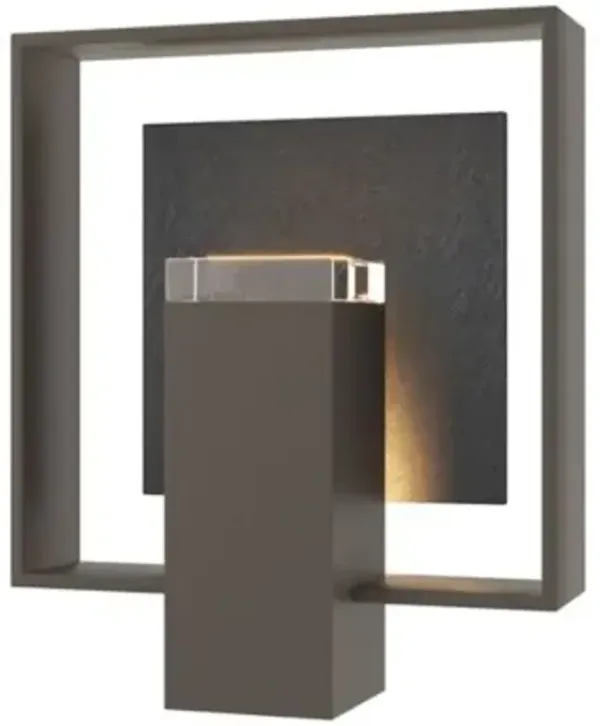 Shadow Box with Slate Outdoor Wall Sconce