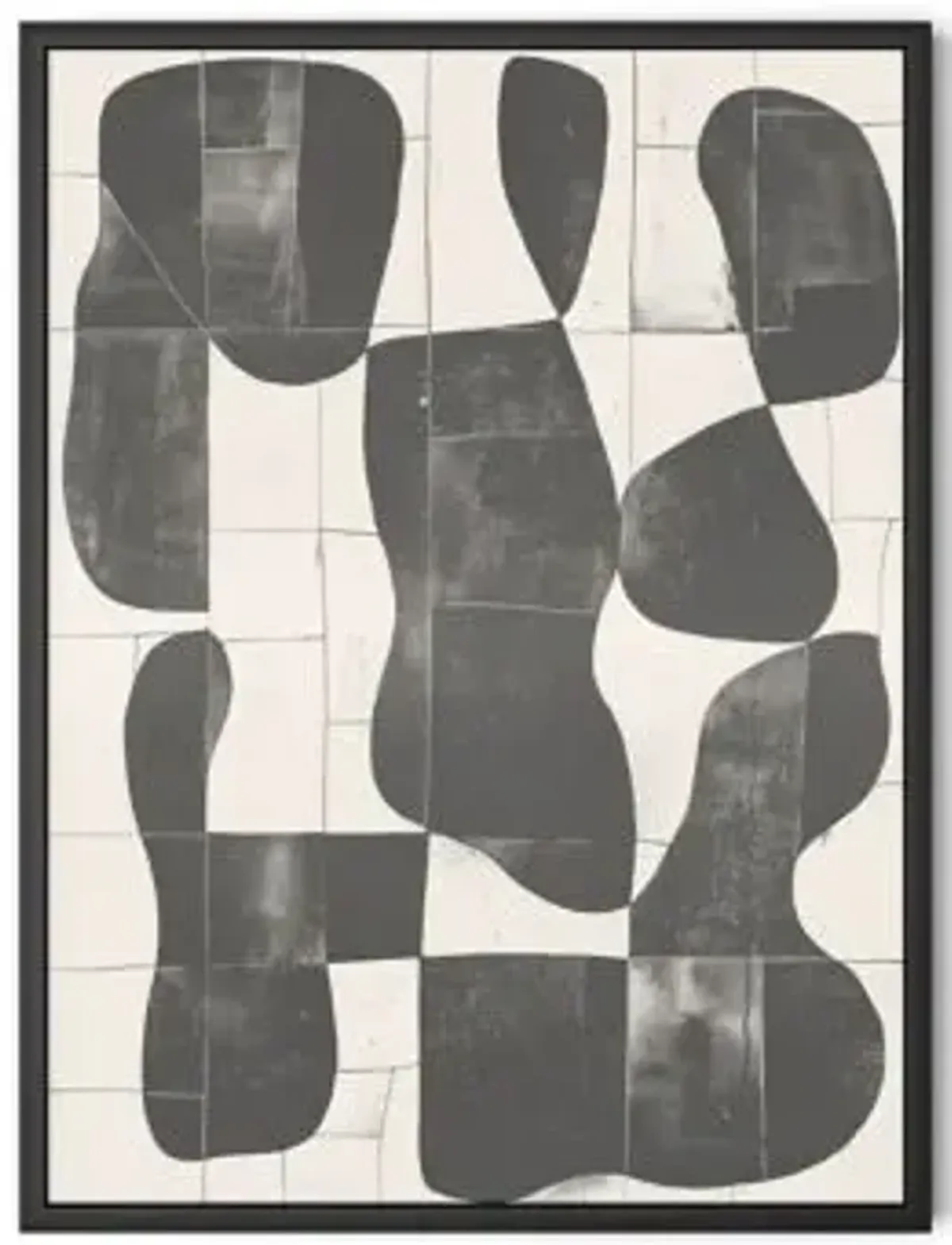 Organic Play 02 Framed Wood Panel Wall Art