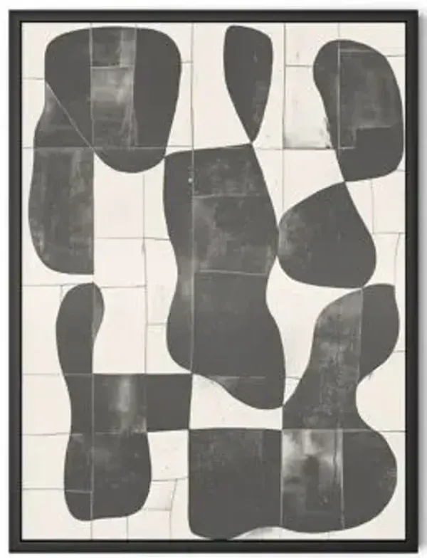 Organic Play 02 Framed Wood Panel Wall Art