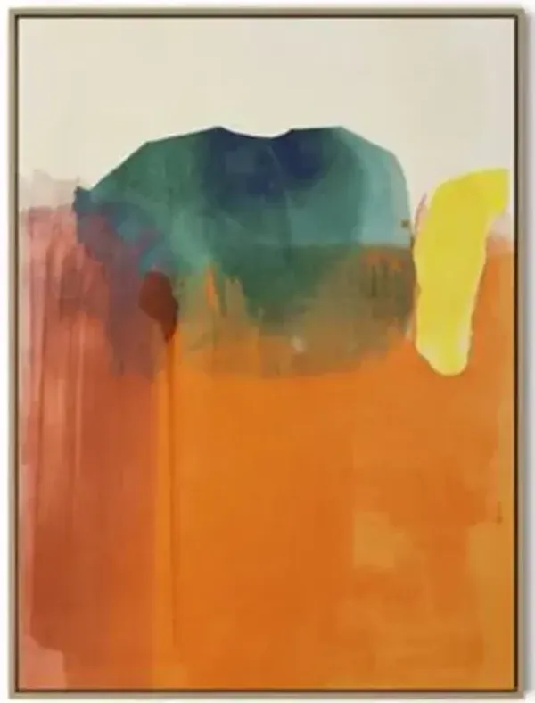 Abstracts 1 Saturated Color Framed Canvas Wall Art