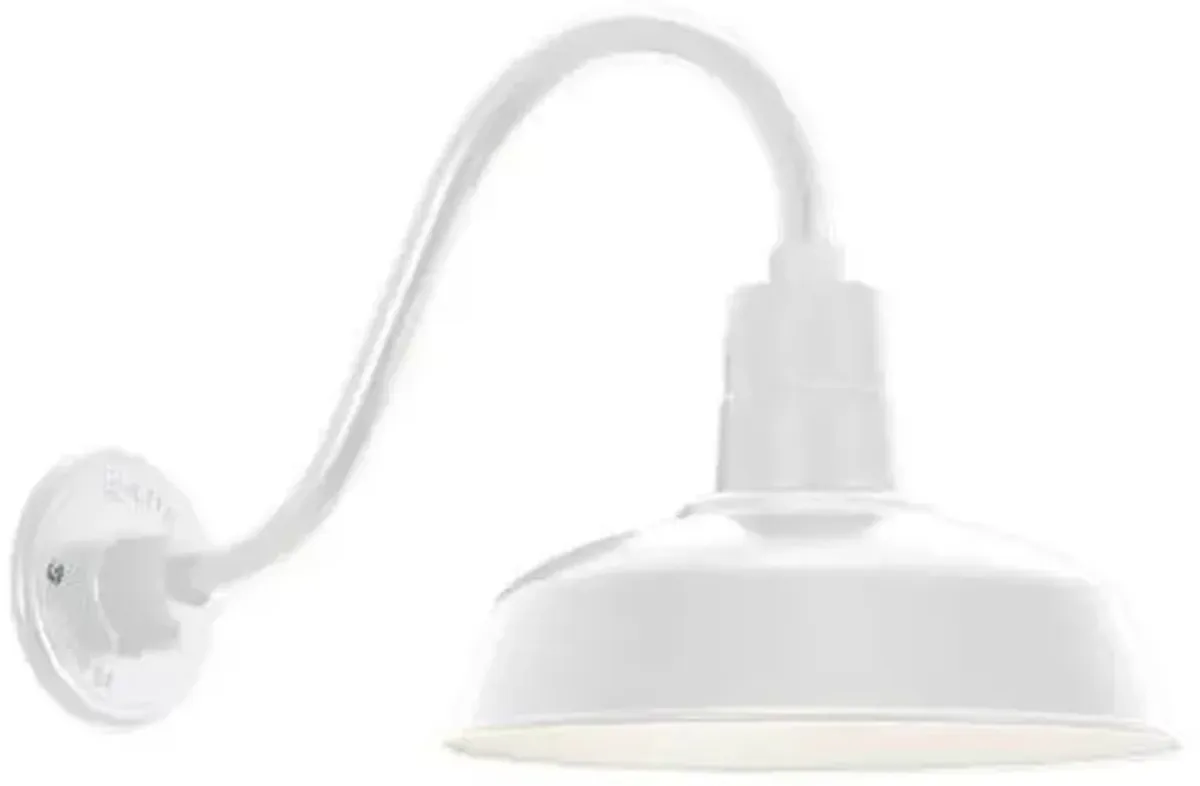 Gooseneck Barn Light Warehouse Outdoor Wall Sconce - B-1 Arm