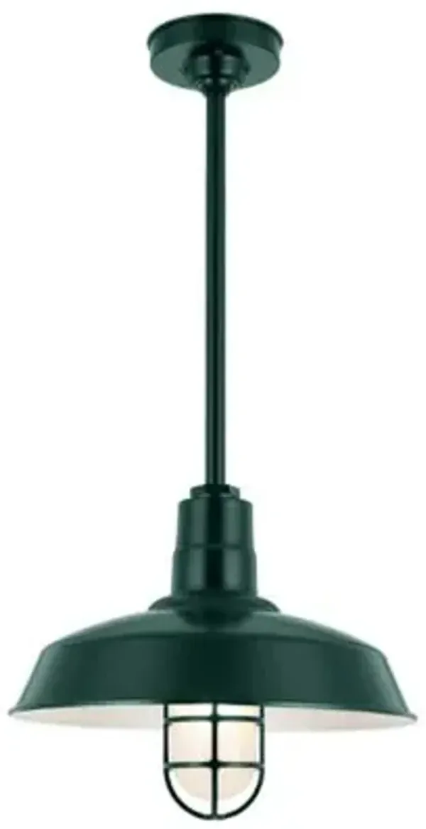 Ceiling Stem Pendant with Cast Guard