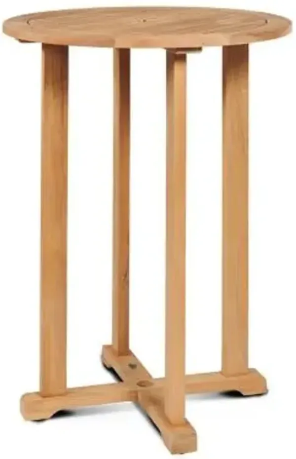 Palm Outdoor Bistro Table with Umbrella Hole