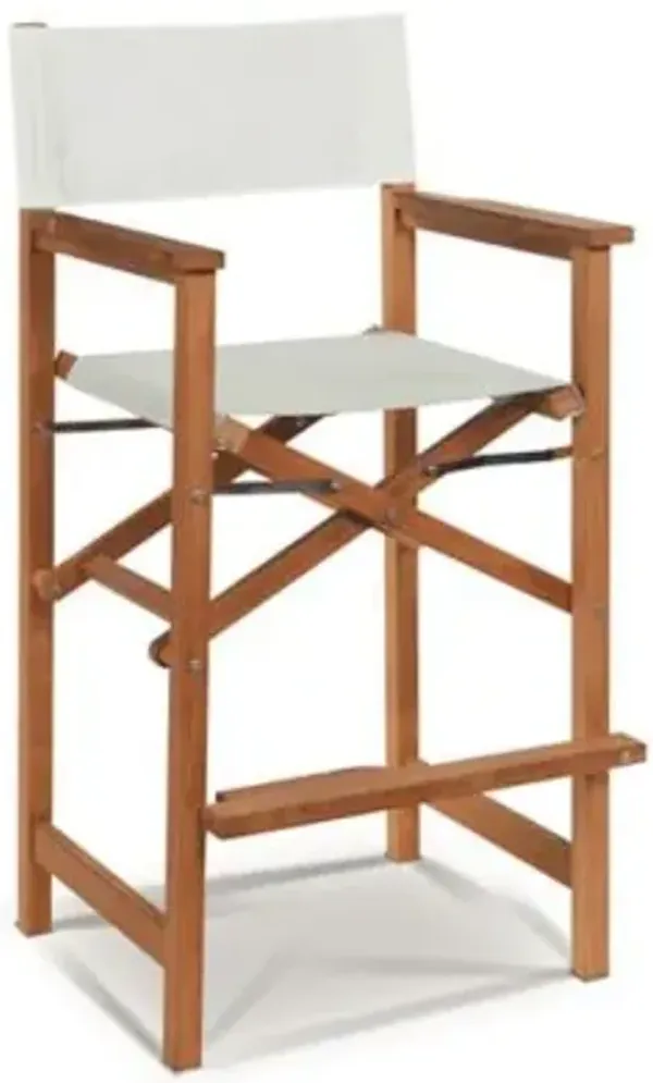 Director Teak Outdoor Counter Height Stool