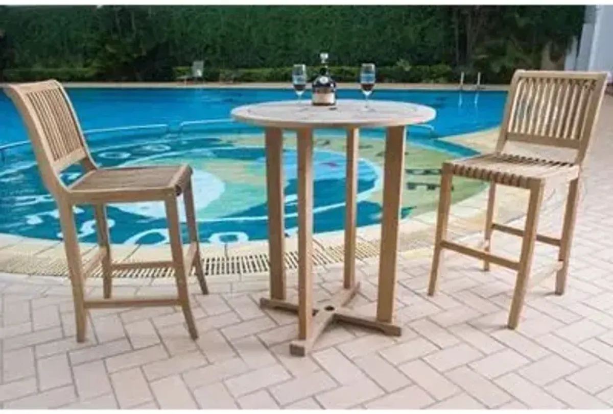 Palm 3-Piece Bar Height Outdoor Dining Set