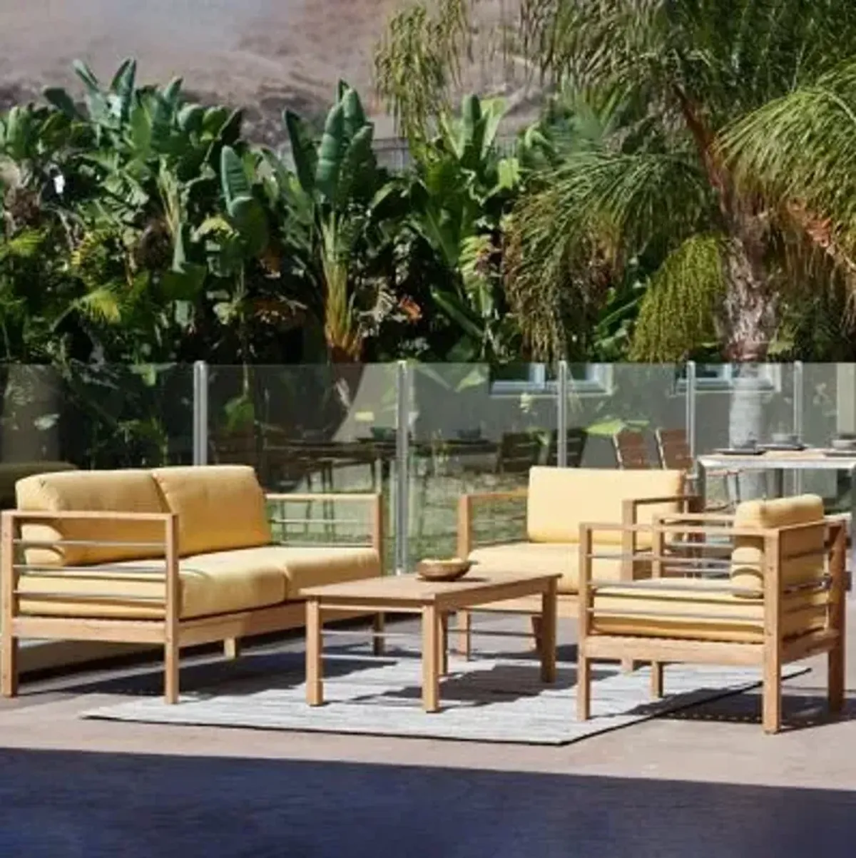 SoHo Teak Outdoor Sofa