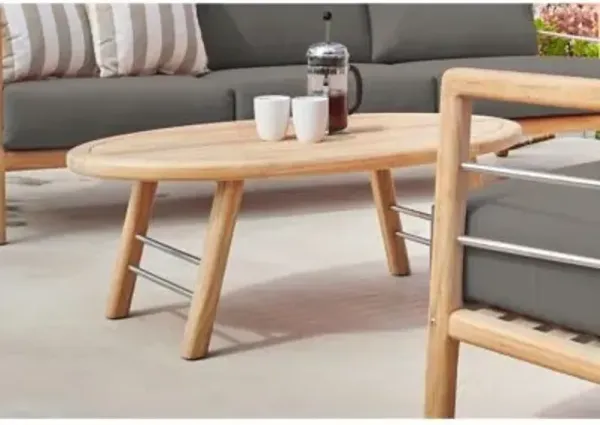 Aalto 4-Piece Teak Deep Seating Outdoor Sofa Set