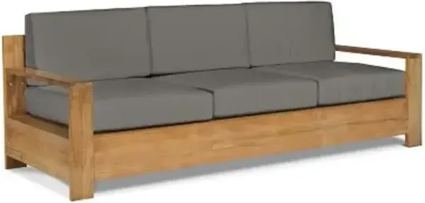 Qube Teak Outdoor Sofa