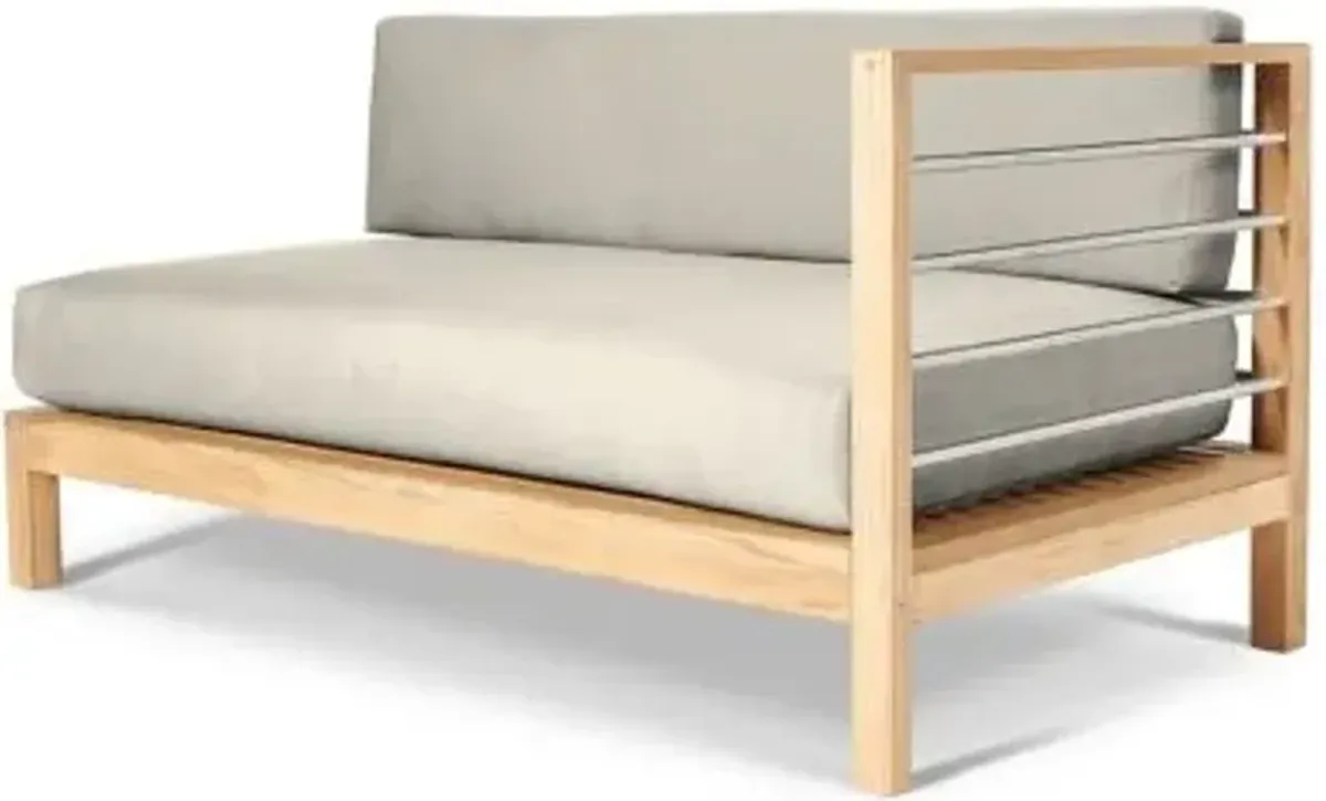 SoHo Teak Outdoor Sectional Sofa Set