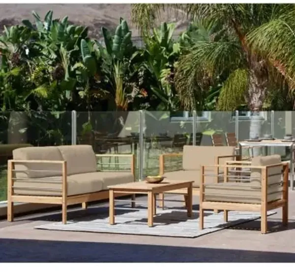 SoHo 4-Piece Outdoor Deep Seating Sofa Set