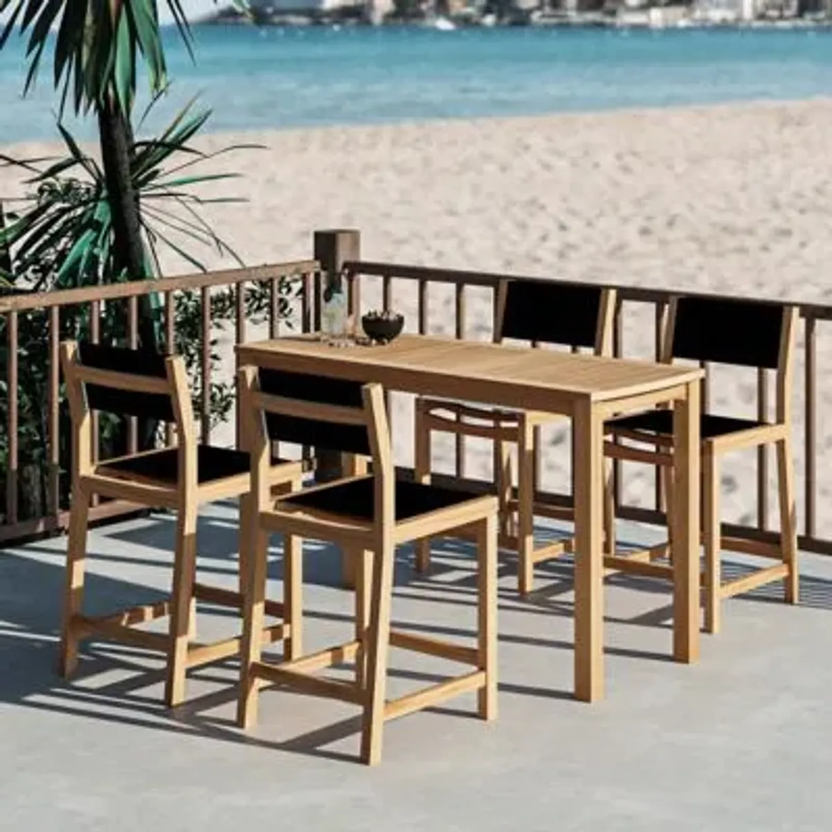 Pearl 5-Piece Outdoor Dining Set