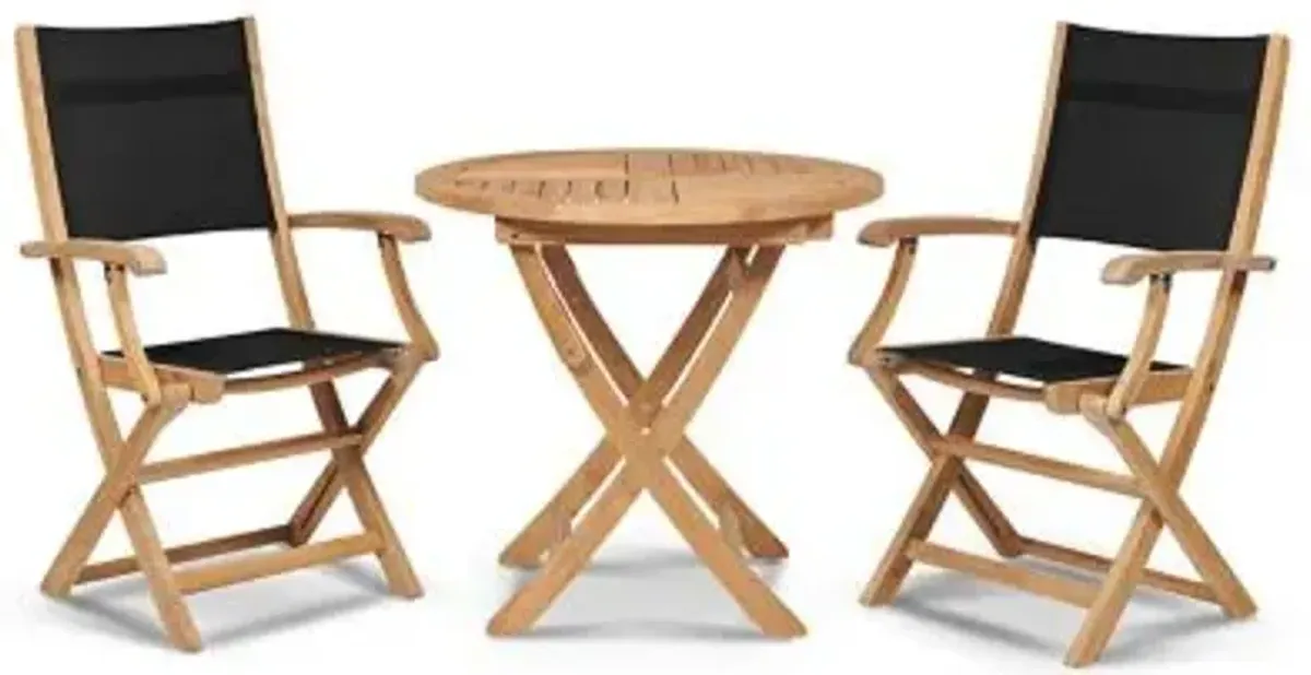 Stella 3-Piece Outdoor Dining Set with Armchairs