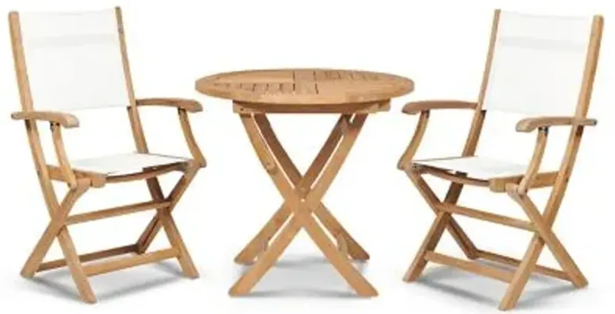 Stella 3-Piece Outdoor Dining Set with Armchairs