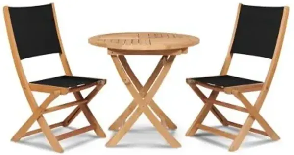 Stella 3-Piece Outdoor Dining Set with Sidechairs