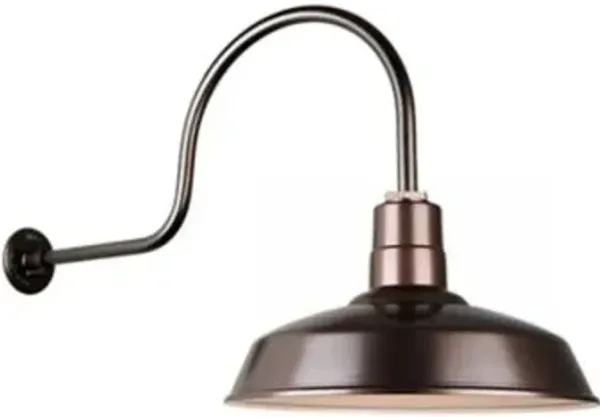 Warehouse C Arm Outdoor Wall Sconce