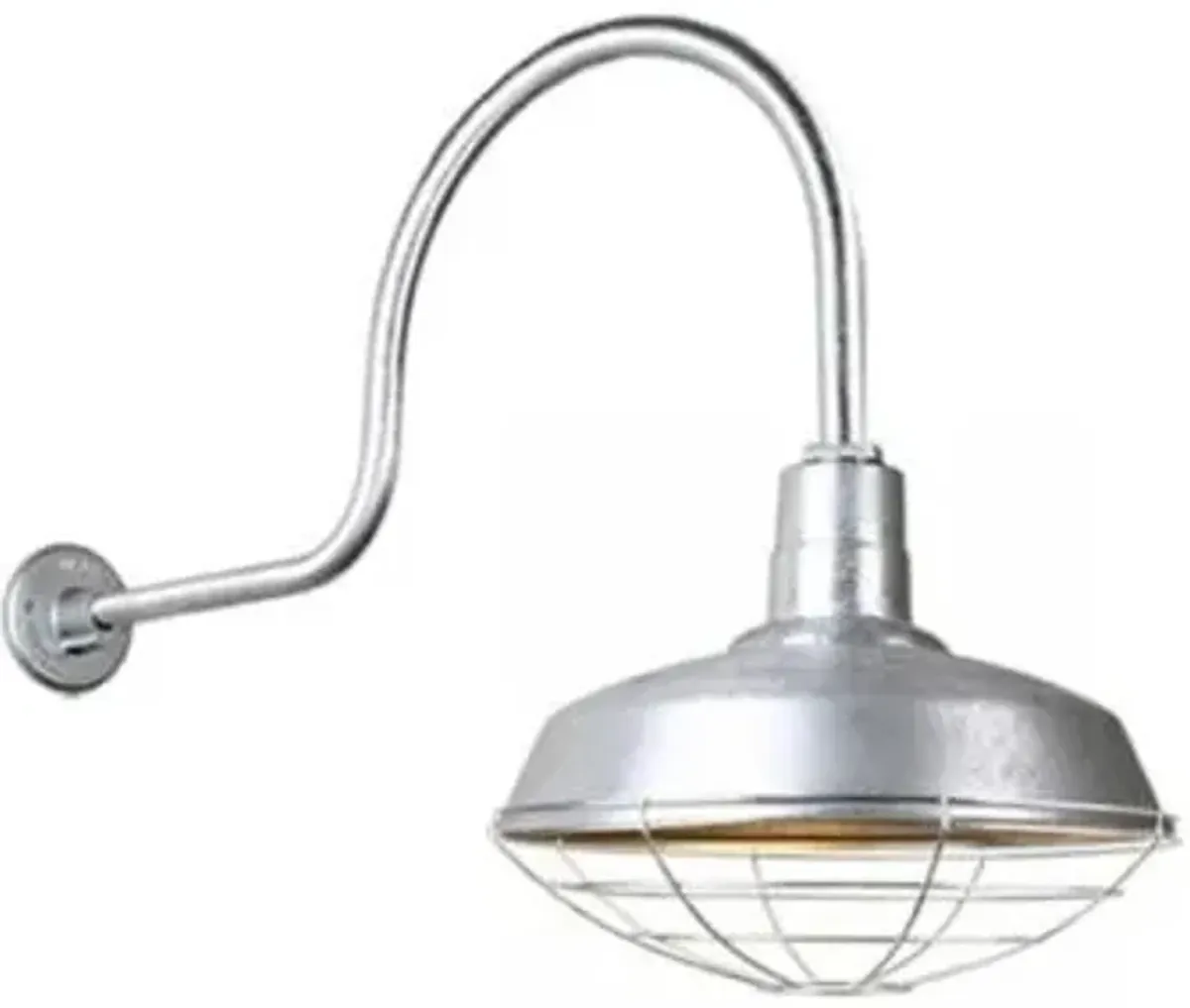 Warehouse C Arm Outdoor Wall Sconce