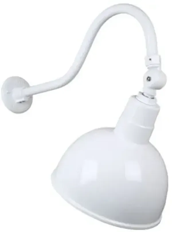 Deep Bowl A Swivel Arm Outdoor Wall Sconce