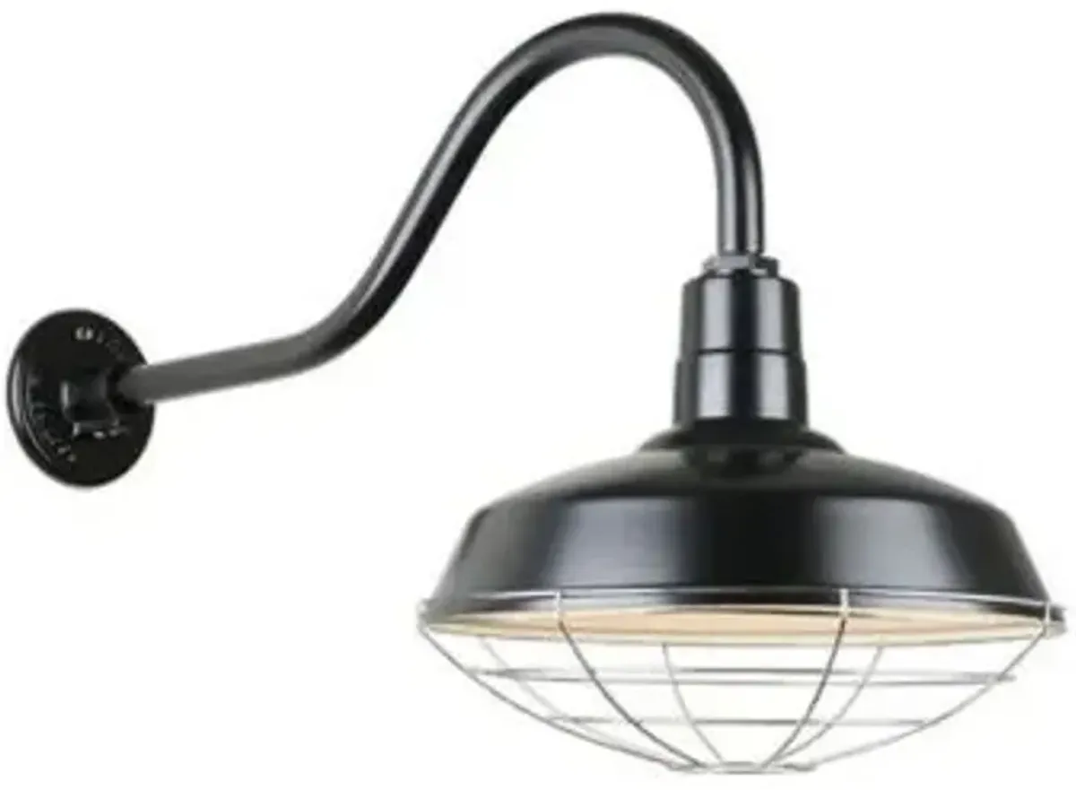 Warehouse A Arm Outdoor Wall Sconce