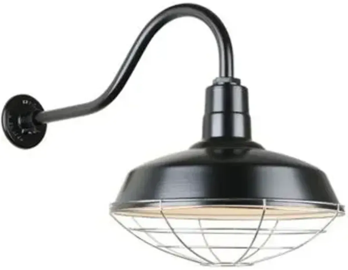 Warehouse A Arm Outdoor Wall Sconce