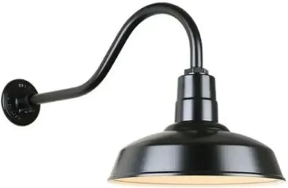 Warehouse A Arm Outdoor Wall Sconce