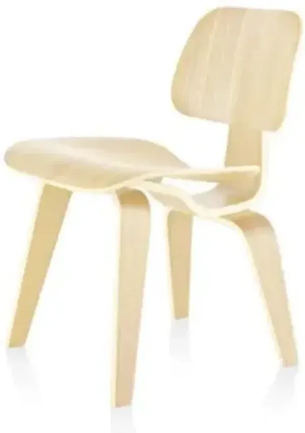 Eames Molded Plywood Dining Chair with Wood Legs