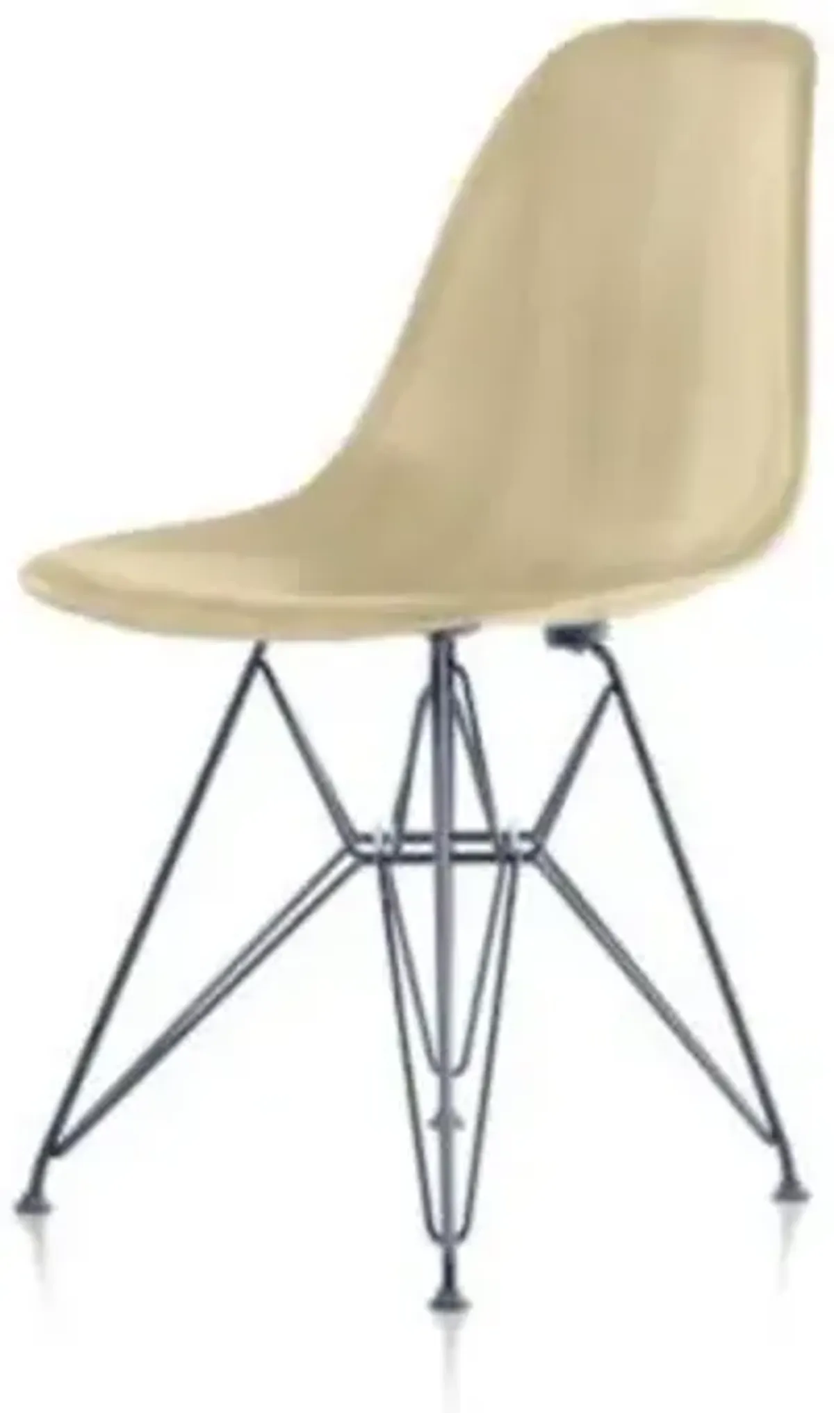 Eames Molded Wood Side Chair with Wire Base
