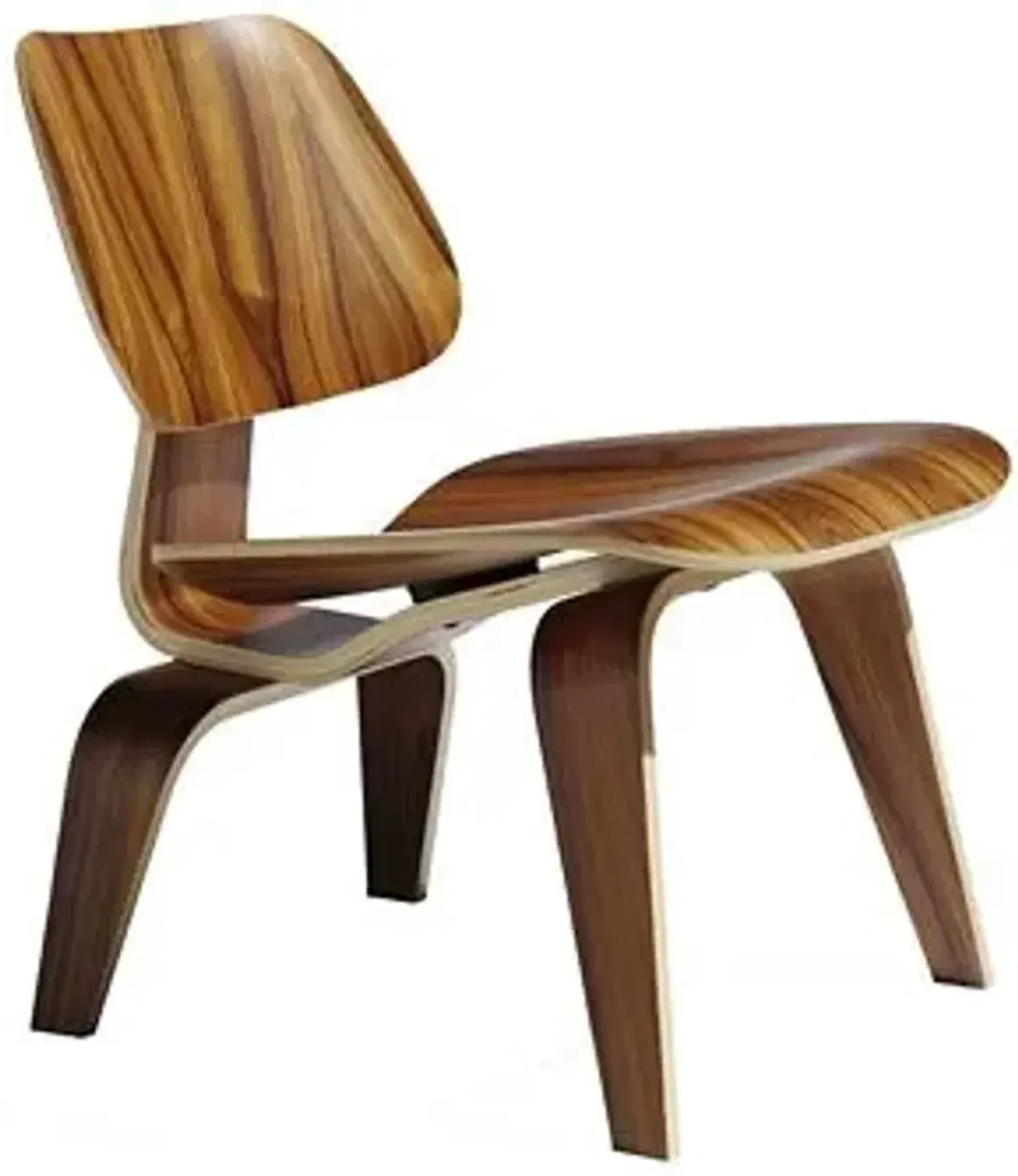 Eames Molded Plywood Lounge Chair with Wood Legs