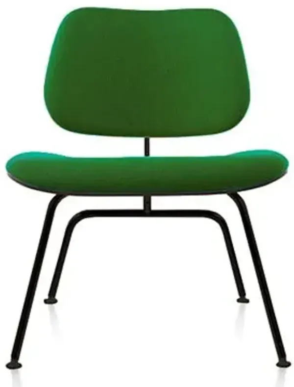 Eames Molded Plywood Lounge Chair with Metal Legs, Upholstered