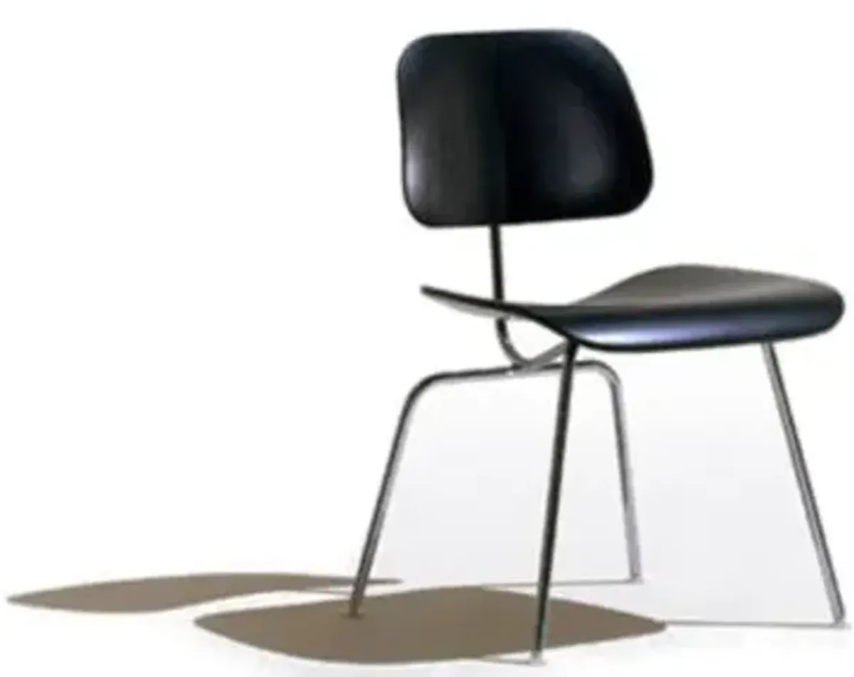 Eames Molded Plywood Dining Chair with Metal Legs