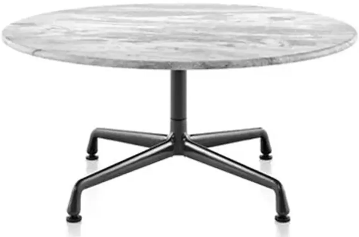 Eames Round Occasional Tables with Universal Base, Outdoor