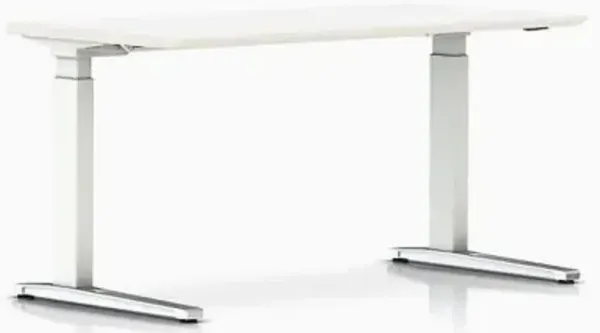 Renew Sit To Stand Desk, C Foot - Veneer Top