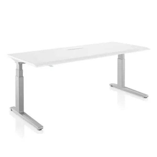 Renew Sit To Stand Desk, C Foot - Formcoat Top