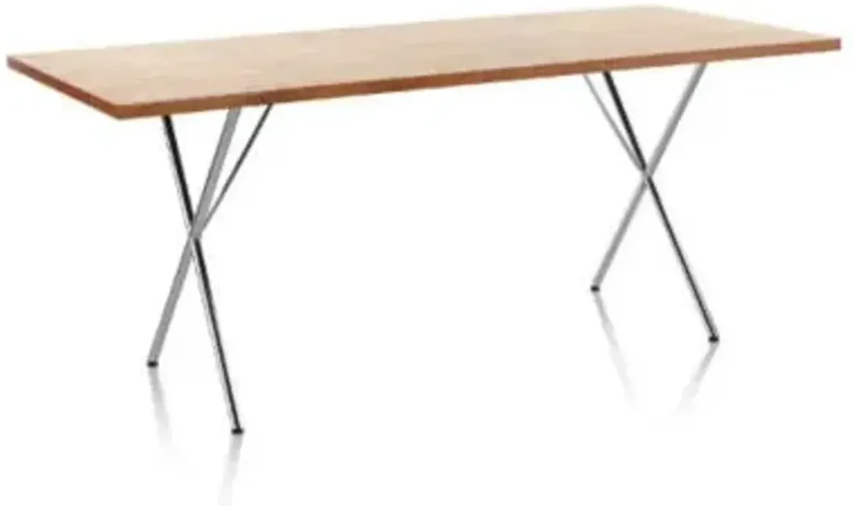 Nelson X-Leg Table with Veneer Top