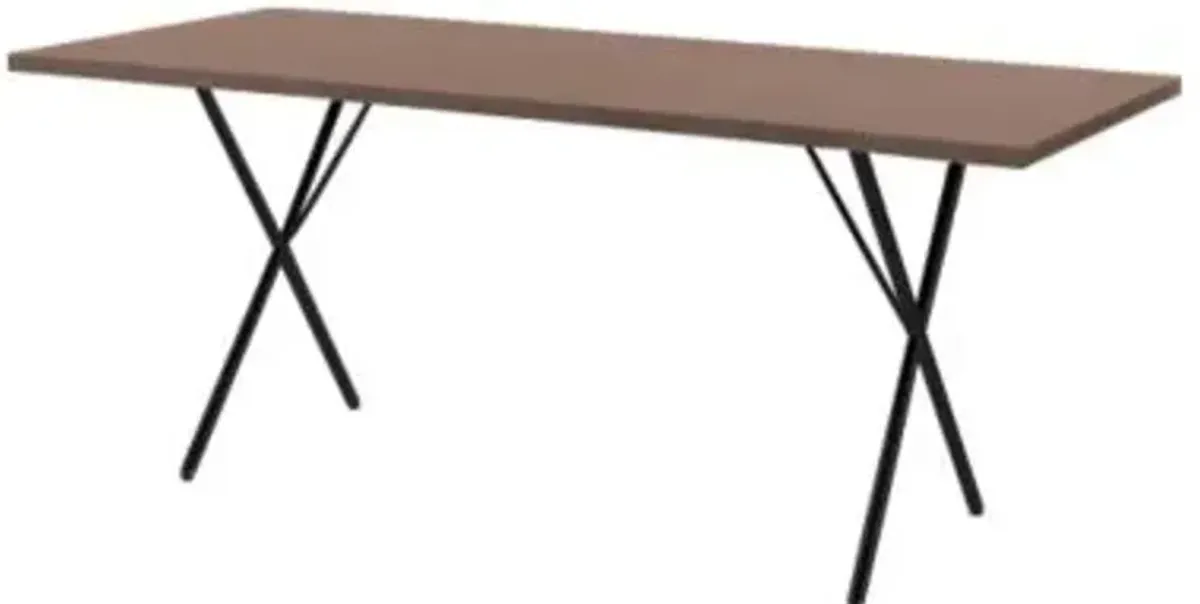 Nelson X-Leg Table with Veneer Top
